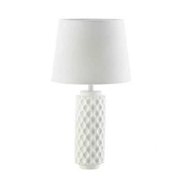 White Honeycomb Table Lamp - The Fox Decor